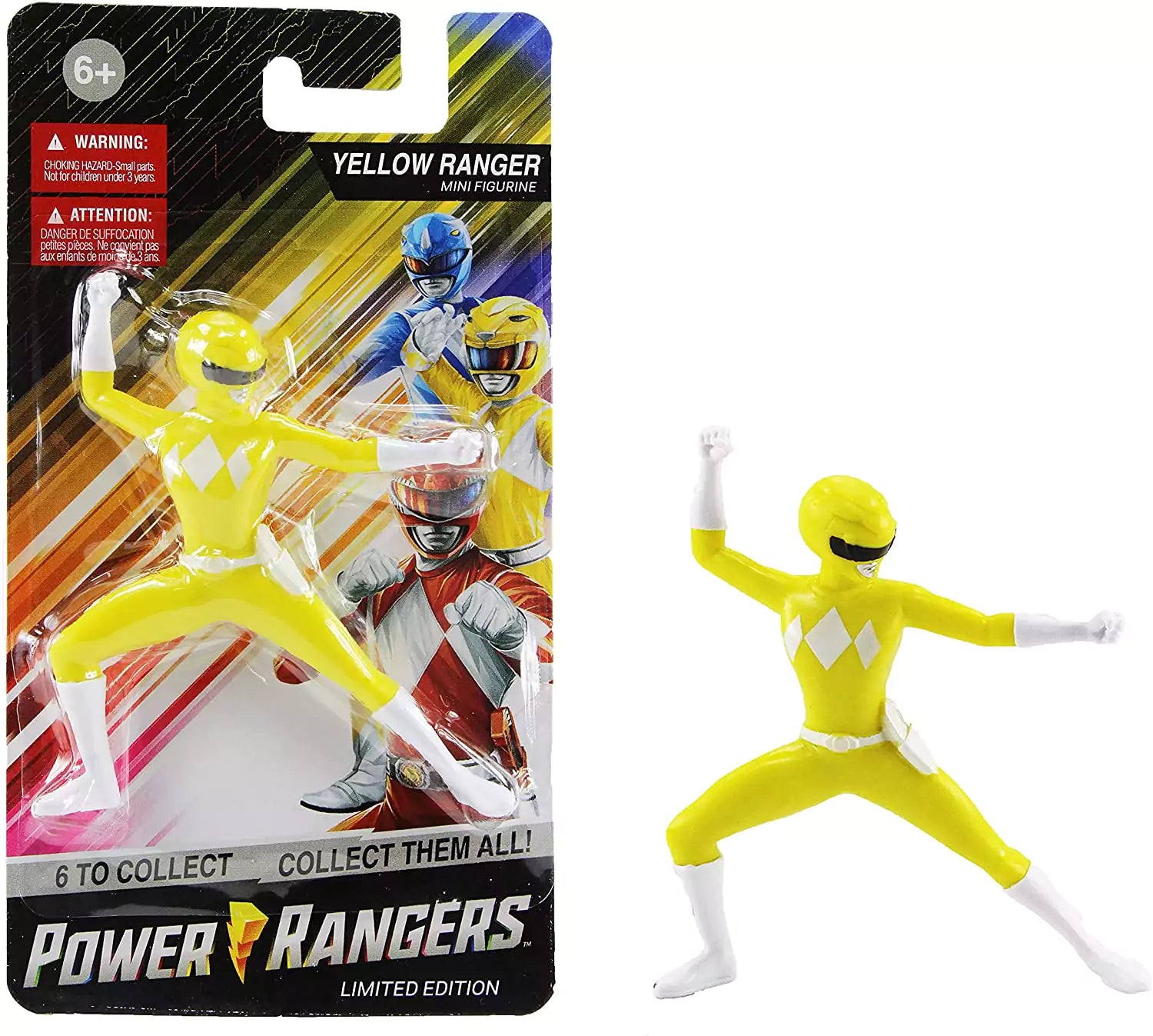 Power Rangers 2.5" Mini Figure - Yellow Ranger (Limited Edition) - Toptoys2u