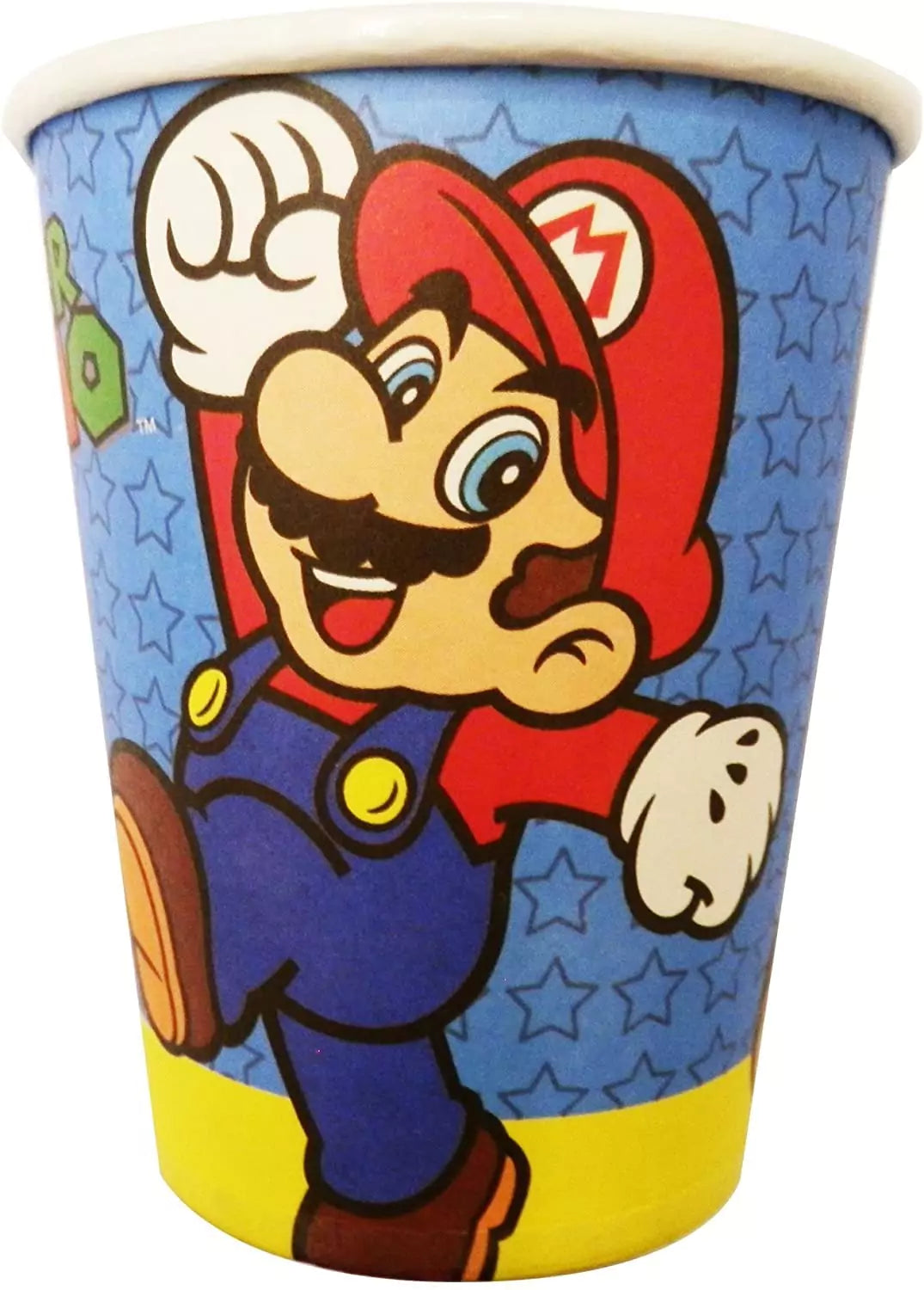 Nintendo Super Mario Bros 3 Piece Party Set - 8 Paper Cups, 16 Napkins & 150cm Room Banner - Toptoys2u