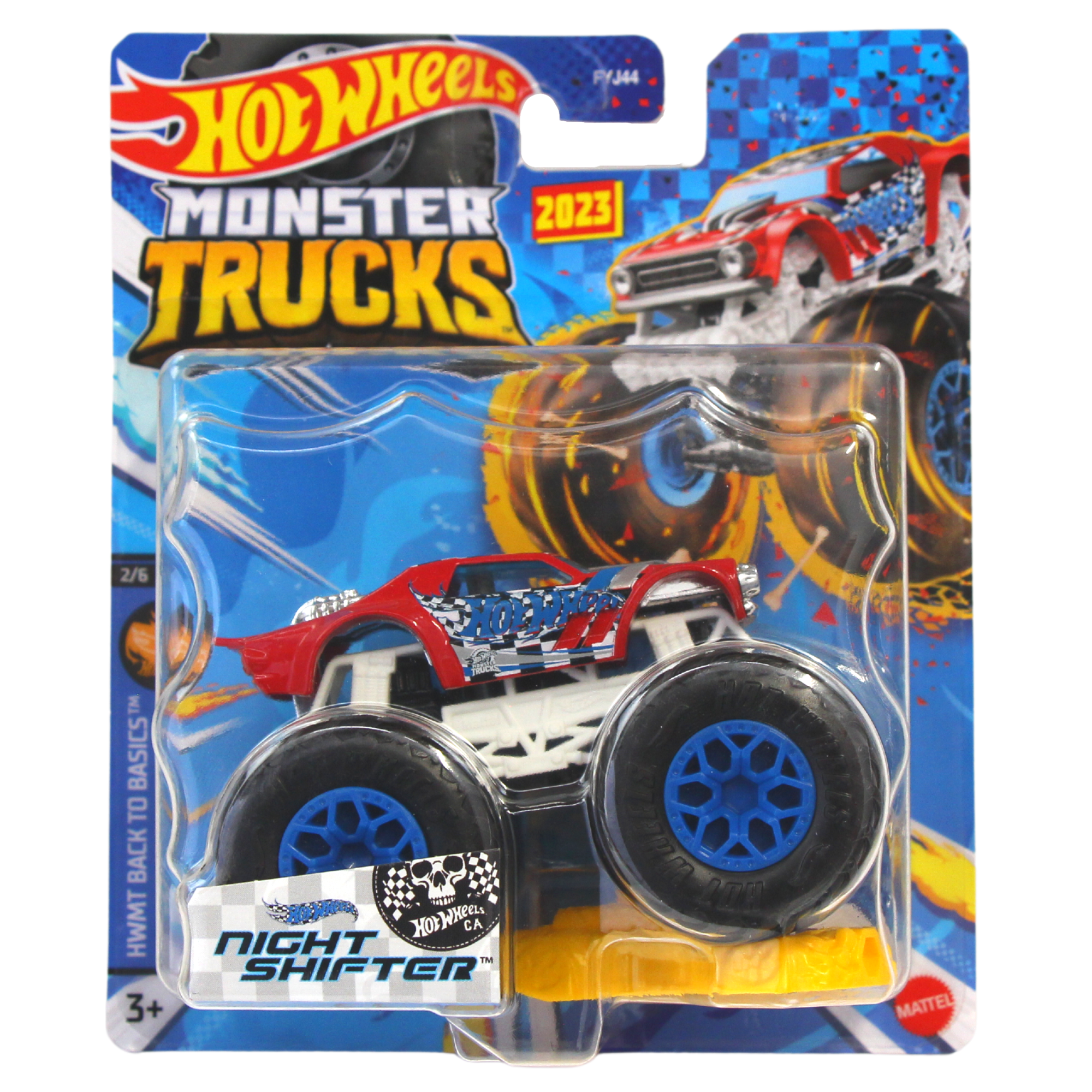 Hot Wheels Monster Trucks Back to Basics Night Shifter 1:64 Diecast 2/6 - Toptoys2u