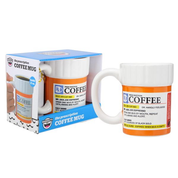 BigMouth Inc - The Prescription Coffee Novelty Mug - 325ml - Toptoys2u