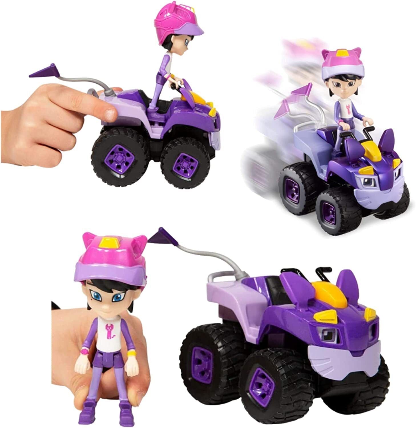 Rev & Roll Best Buddies Vehicle & Figure Avery & Alley and Mini Action Alley Quad Bike Vehicle - Toptoys2u