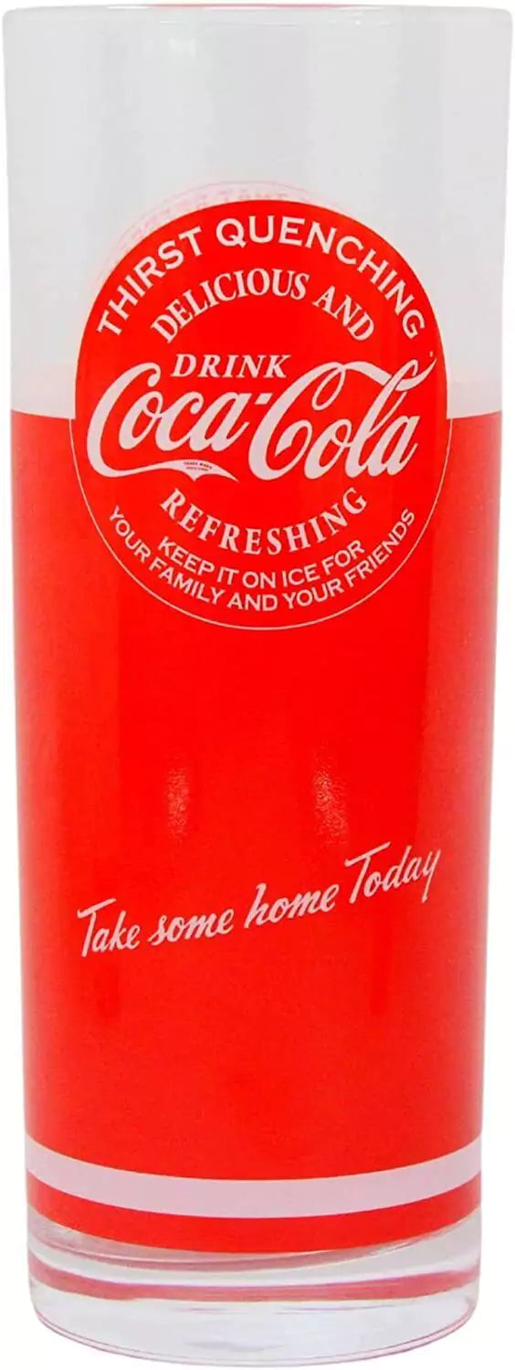 Official Coca Cola Coke Gift Set 1 - 4 Glasses and Drinks Tray - Toptoys2u