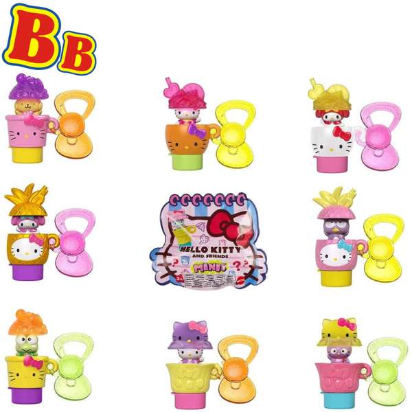 Hello Kitty Sanrio and Friends Surprise Blind Bag Mini Figures - IDENTIFIED Pack of All 8 Characters - Toptoys2u