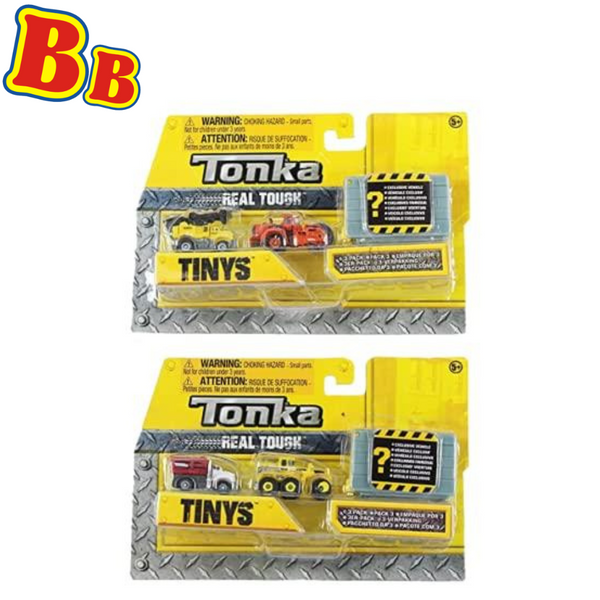 Tonka Tinys Real Tough 59133 & 51097 Construction Vehicle Twin Pack - Toptoys2u