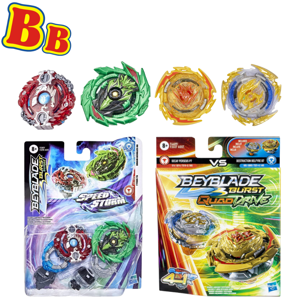 Beyblade Burst Speedstorm & Quad Drive - Original A6, Tyros T6, Decay