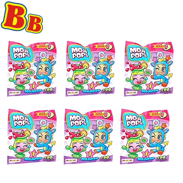Magic Box Int. Moji Pops Series 1 Blind Bags Figures - Pack of 6 - Toptoys2u