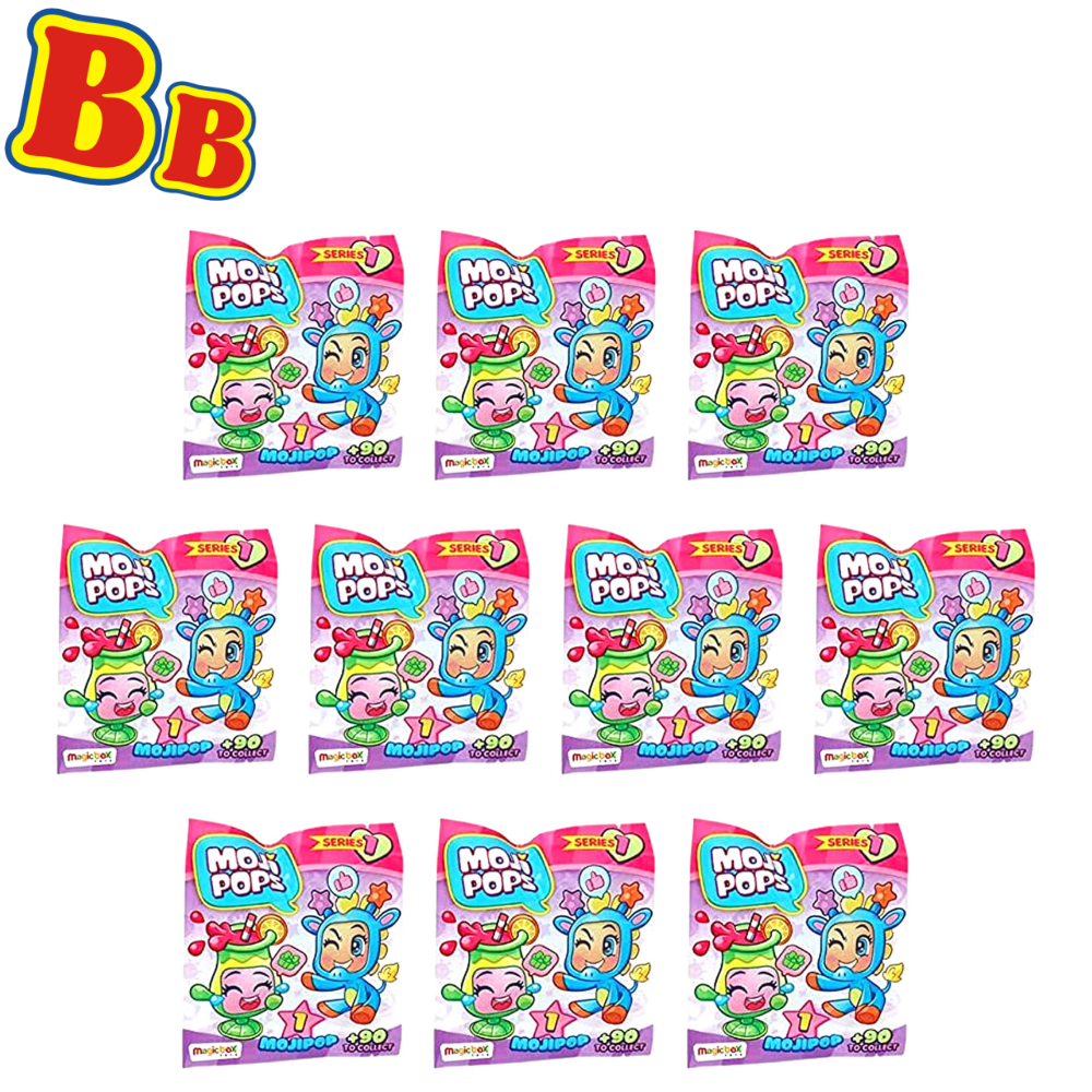 Moji Pops Series 1 Blind Bags Figures - Pack of 10 - Toptoys2u