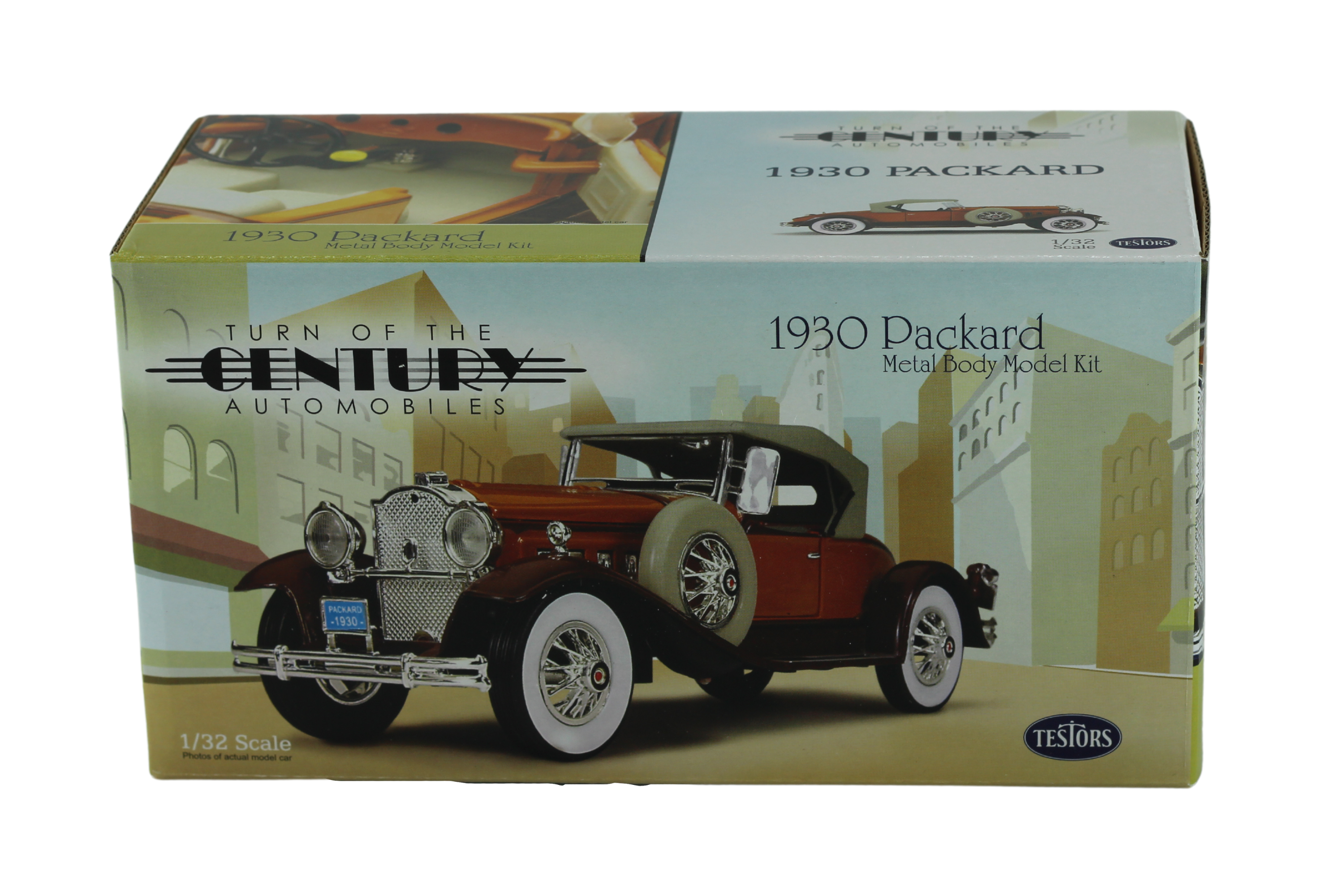 Testors 1:32 Scale Diecast 1930 Packard Metal Body Model Kit - Turn of the Century Automobiles - Toptoys2u
