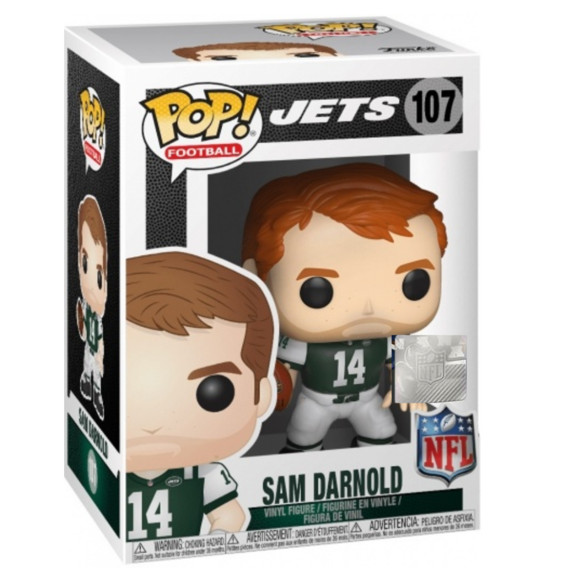 Funko POP! NFL: Jets Sam Darnold#107 - Toptoys2u