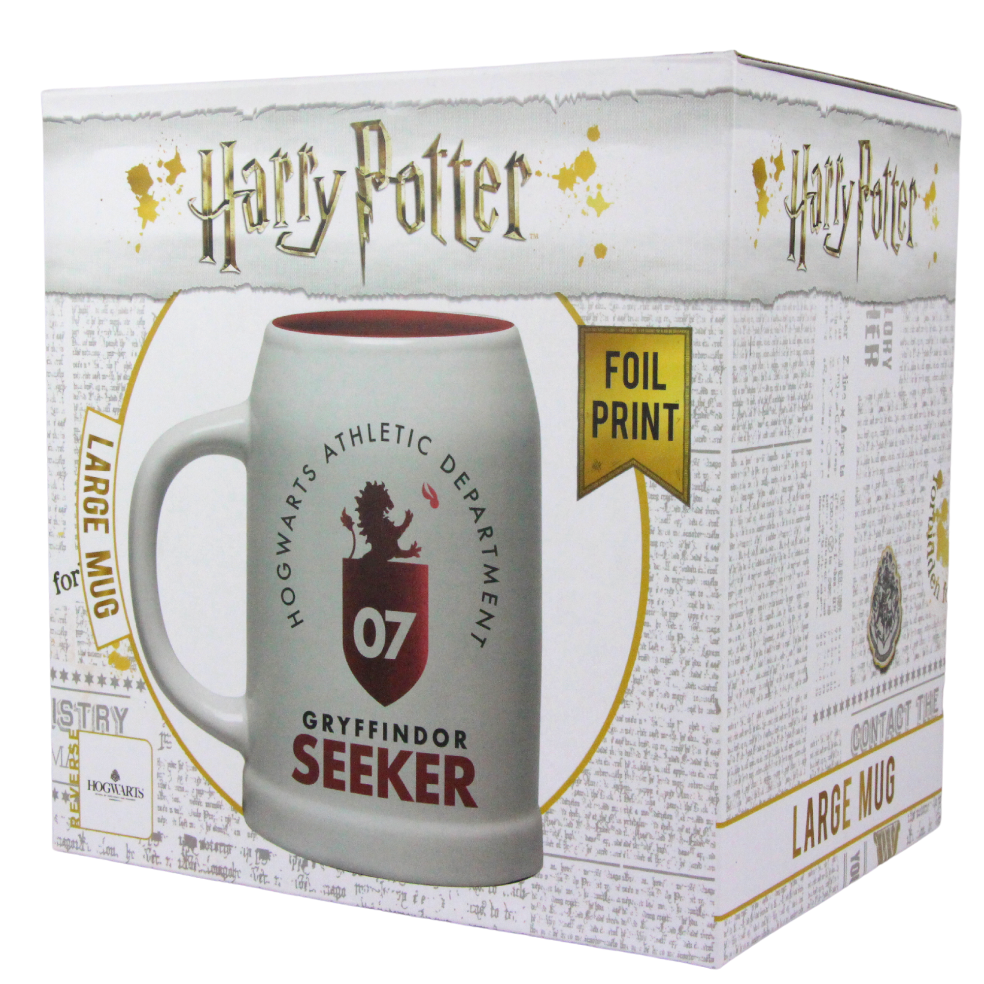 Harry Potter Gryffindor Seeker Hogwarts Athletic Department - 600ml Mug Ceramic Stein - Toptoys2u
