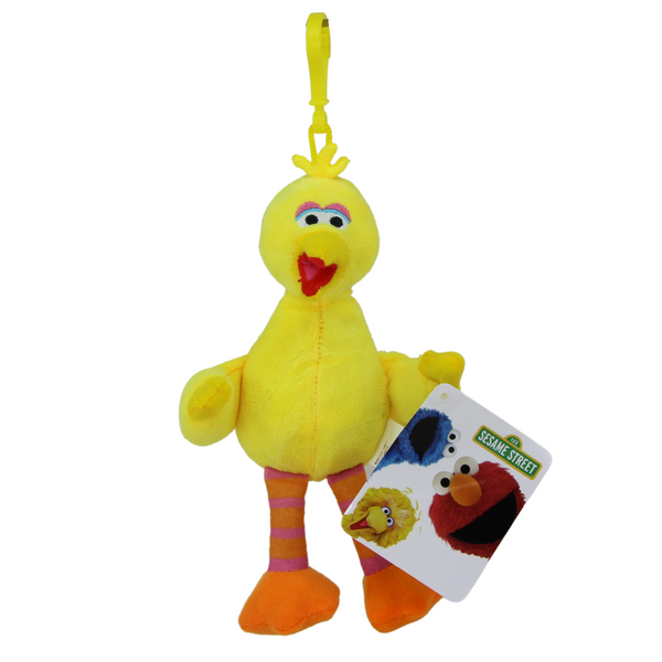 Sesame Street Soft Plush Toy Keyclip - Big Bird 7" 18cm - Toptoys2u