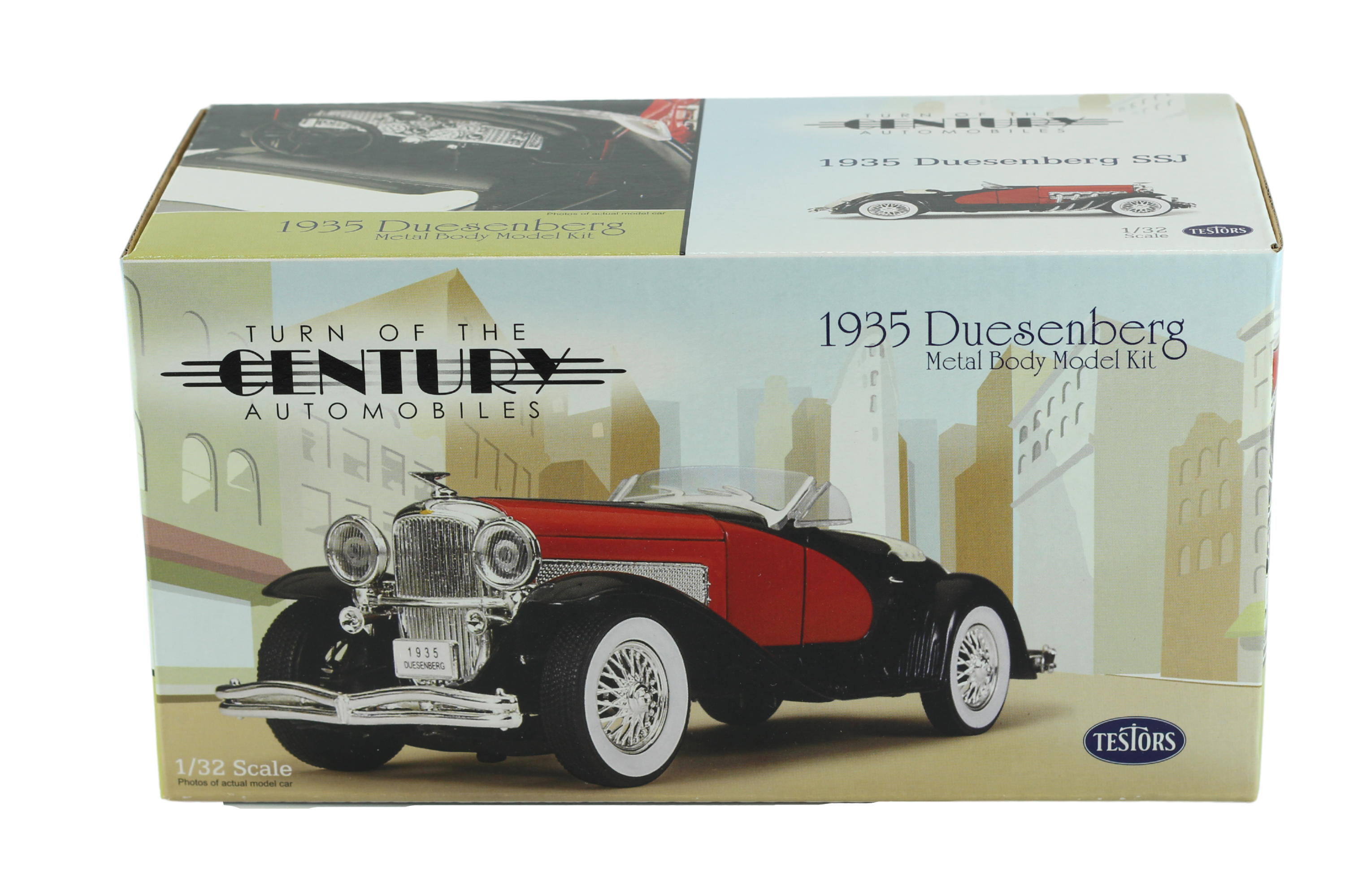 Testors 1:32 Scale Diecast 1935 Duesenberg SSJ Metal Body Model Kit - Turn of the Century Automobiles - Toptoys2u