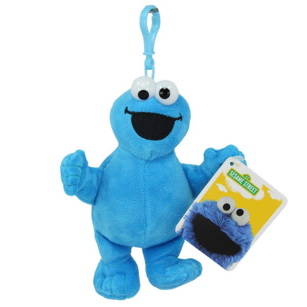 Sesame Street Soft Plush Toy Keyclip - Cookie Monster 6" 15cm - Toptoys2u