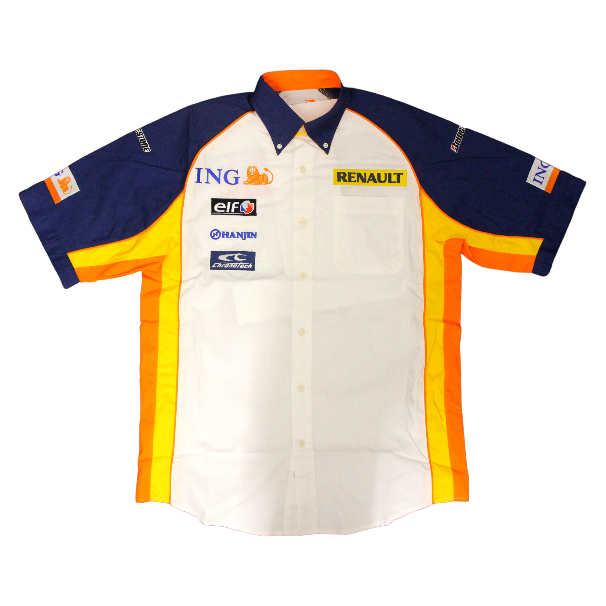 Formula 1 - Renault Racing Team - Great Quality Button Up Embroidered Shirt M - Toptoys2u