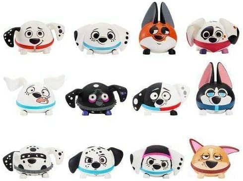 101 Dalmatians Disney Street Bound to Bounce Bouncy Mini Figures Party Favour Blind Bags Pack of 6 - Toptoys2u