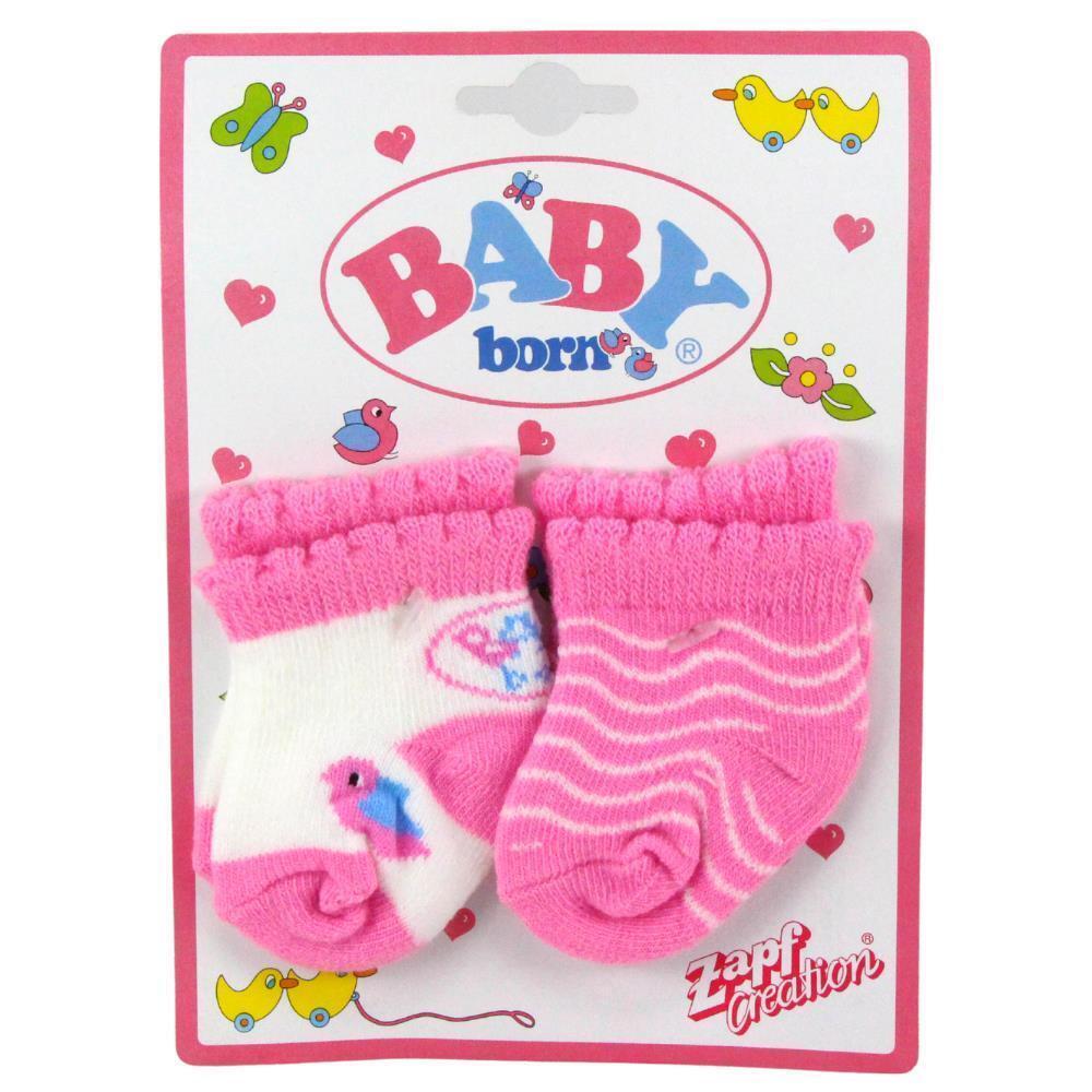 BabyBorn Zapf Creation - Toy Doll Accessory Pink Socks - Toptoys2u