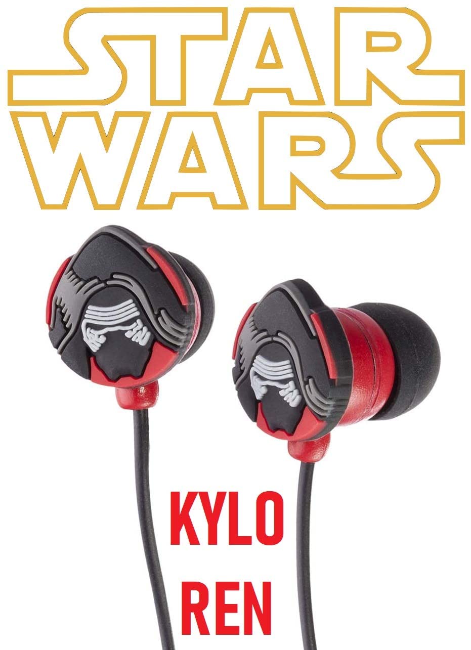 Star Wars The Force Awakens Kylo Ren Stereo Headphone Earphones 3.5mm Jack Plug - Toptoys2u