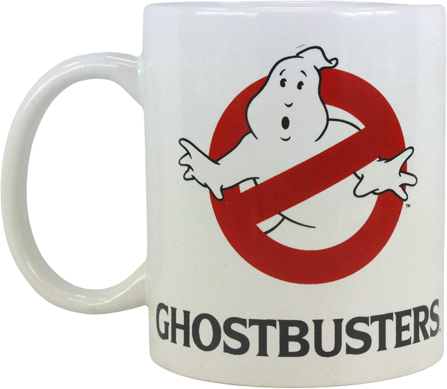 Ghostbuster Metal No Ghost Logo Can and Bottle Cooler & 330ml Ghostbuster Logo Ceramic Mug - Twin Pack - Toptoys2u