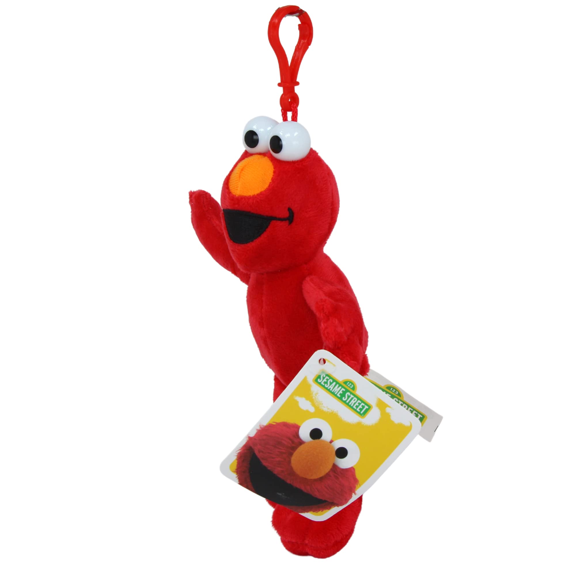 Sesame Street Soft Plush Toy Keyclip - Elmo 8" 20cm - Toptoys2u
