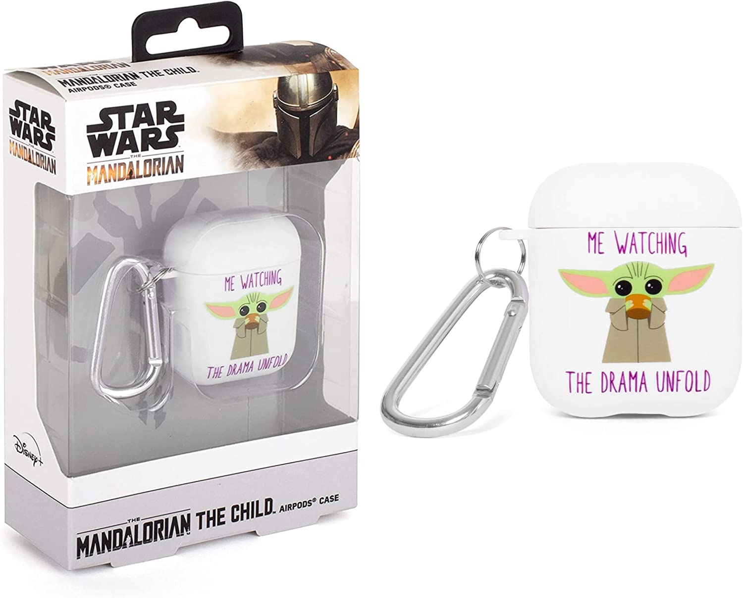 Mandalorian the Child Gift Set - Set of 4 Glass Coasters & The Child Airpod Case - Gift Set of 2 - Toptoys2u