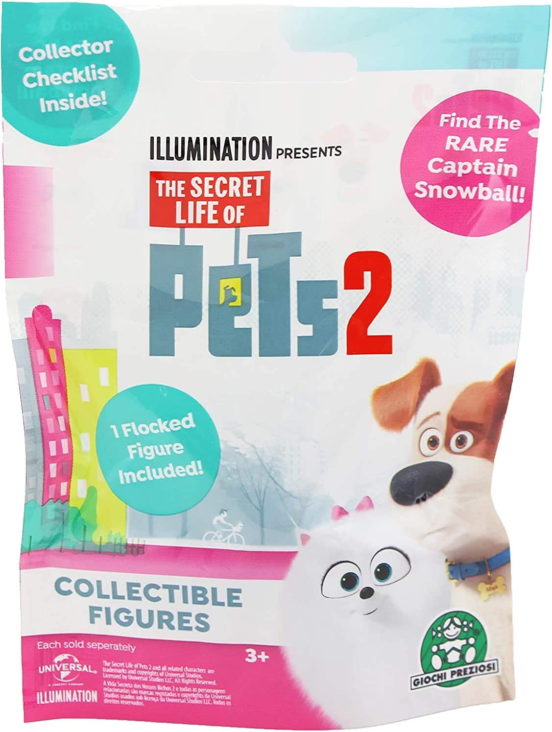 The Secret Life of Pets 2 Collectible Flocked Mini Pets Figure Blind Bag Party Favours - Pack of 10 - Toptoys2u