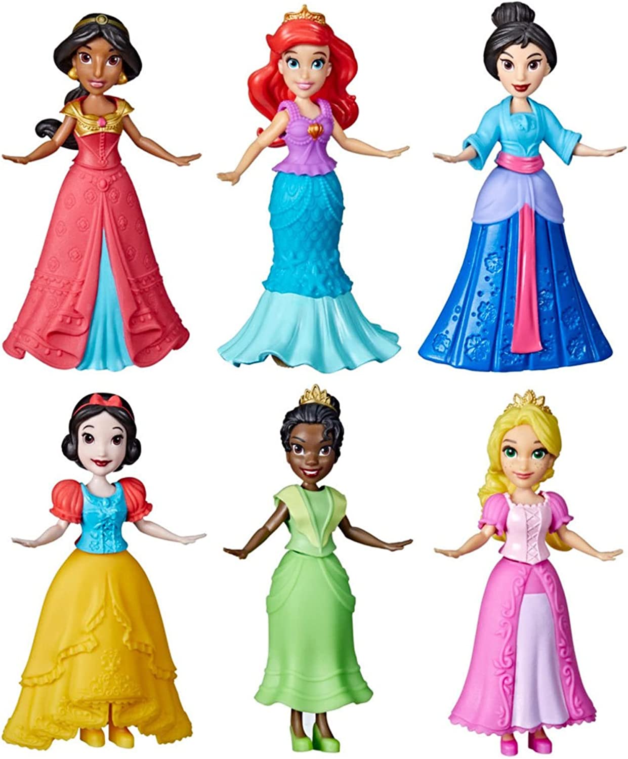 Disney Princess Secret Styles Series 4 Blind Box 3.5" 9cm Figures - Pack of 6 - Toptoys2u