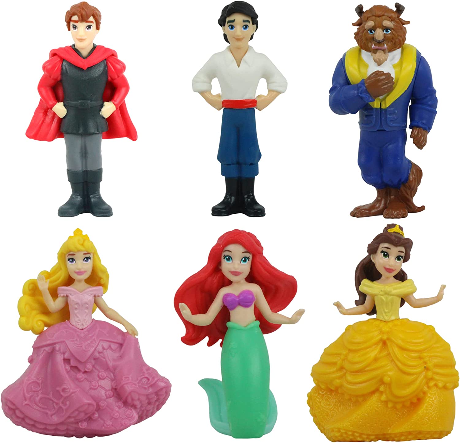 Disney Princess Identified Blind Bag Figures Set 2 - Pack of 6 - Toptoys2u