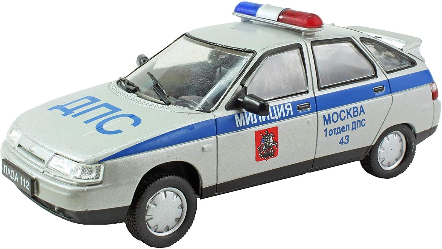 IXO Models DeAgostini 1:43 Diecast Russian Legends - Vaz Lada BA3-2112 #ANC USSR Moscow Poilce Car - Toptoys2u