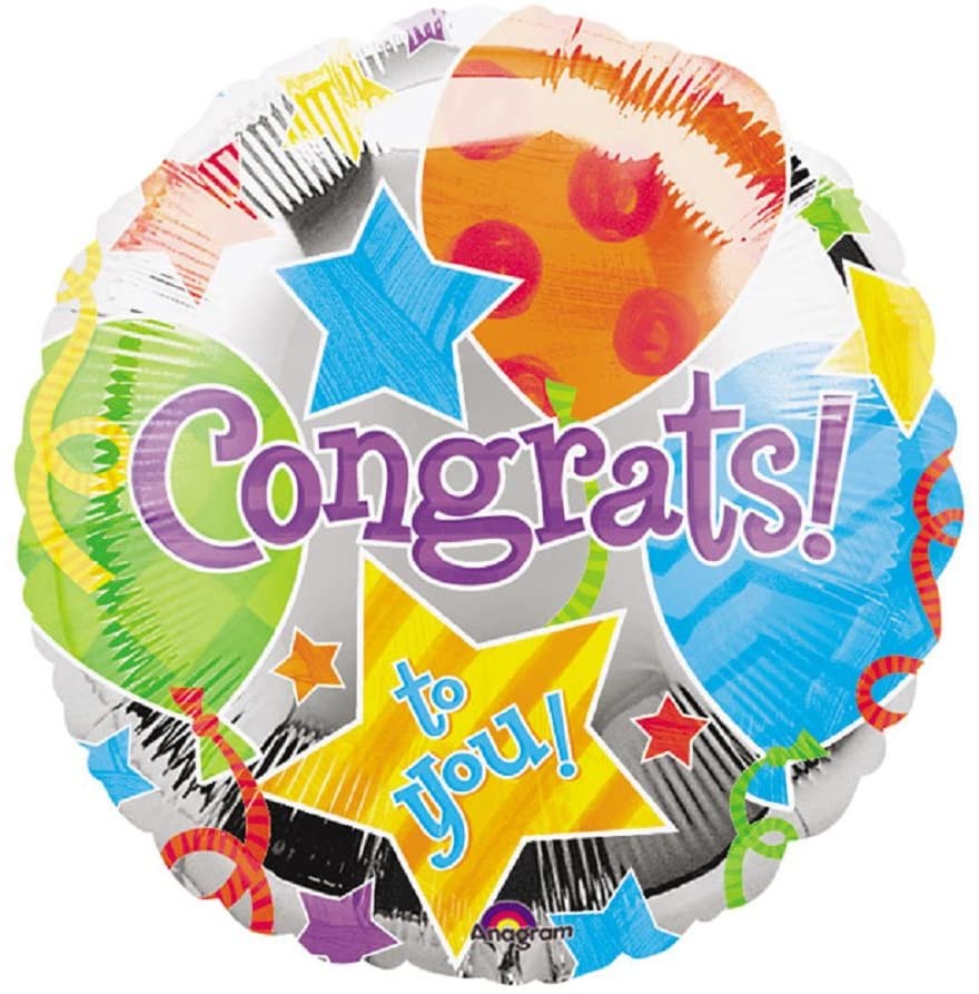 Congratulations To You! Birthday Helium Balloon - Toptoys2u