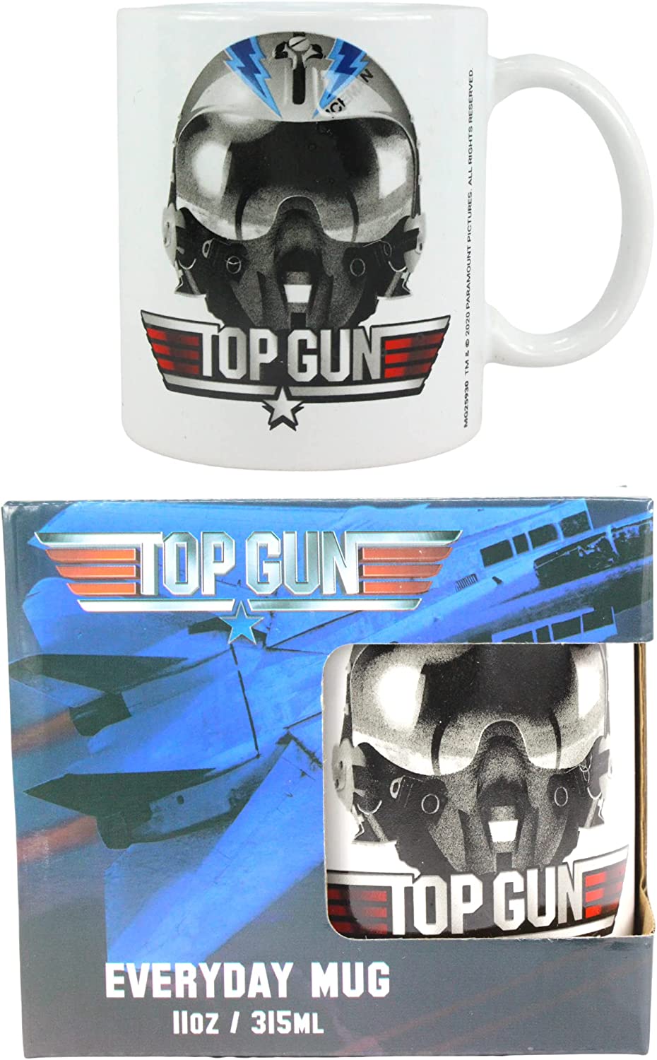 Top Gun Maverick 315ml Maverick Helmet & Iceman Helmet Ceramic Mugs - Toptoys2u