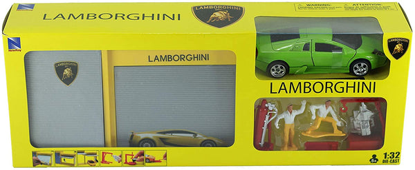 Lamborghini NewRay Pit Stop Garage Playset Murcielago 1:32 Scale - Toptoys2u