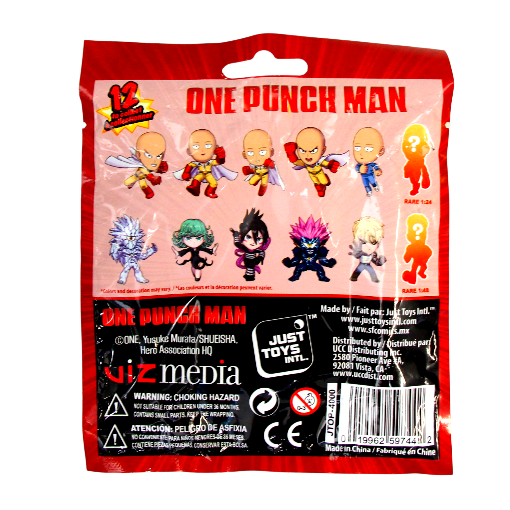 One Punch Man Blind Bag Collectible Key Ring Hanger Figure - Toptoys2u