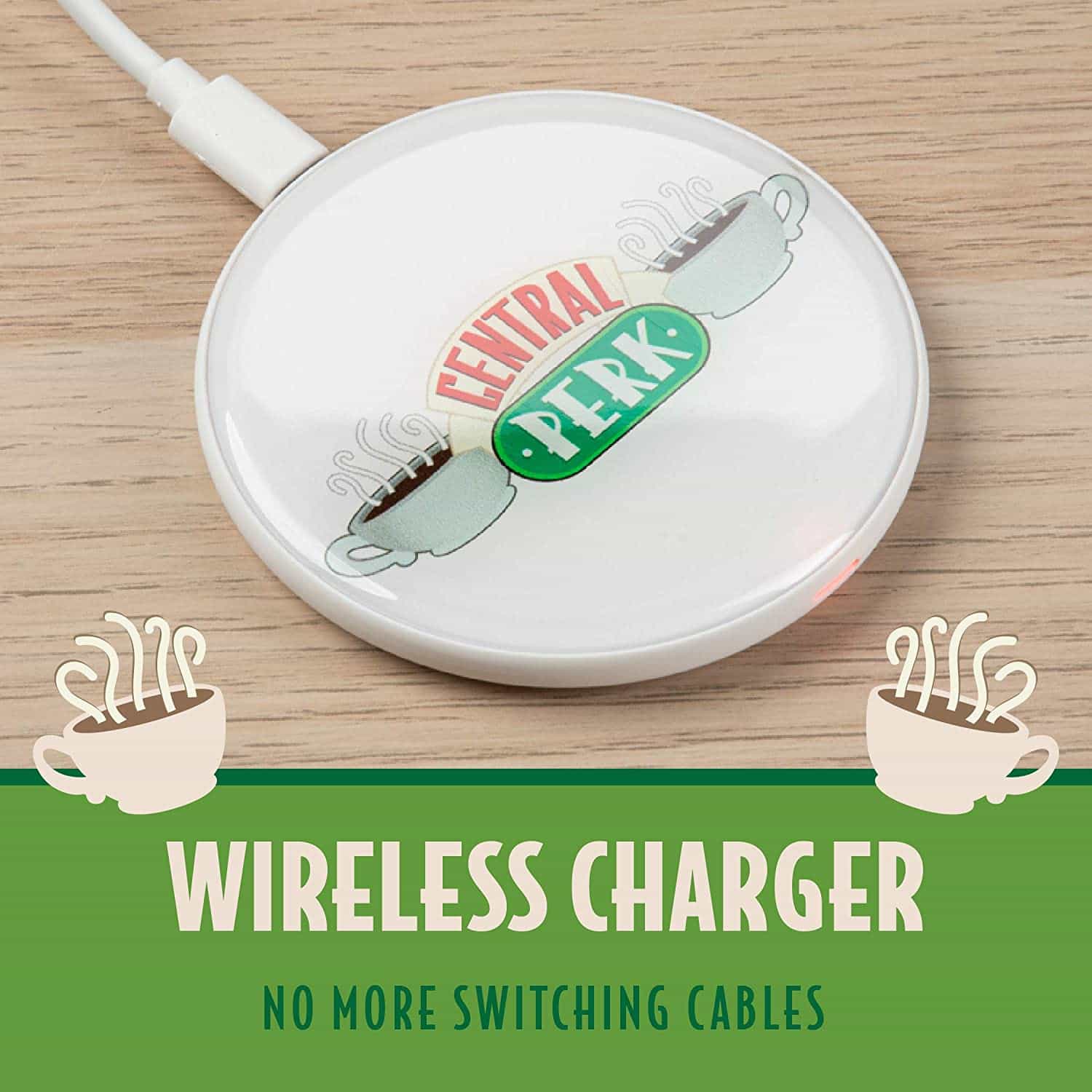 Friends Central Perk Wirelesss Phone Charger with USB - Toptoys2u