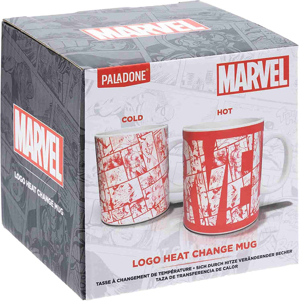 Marvel Logo Heat Change Coffee Mug 300ml - Toptoys2u