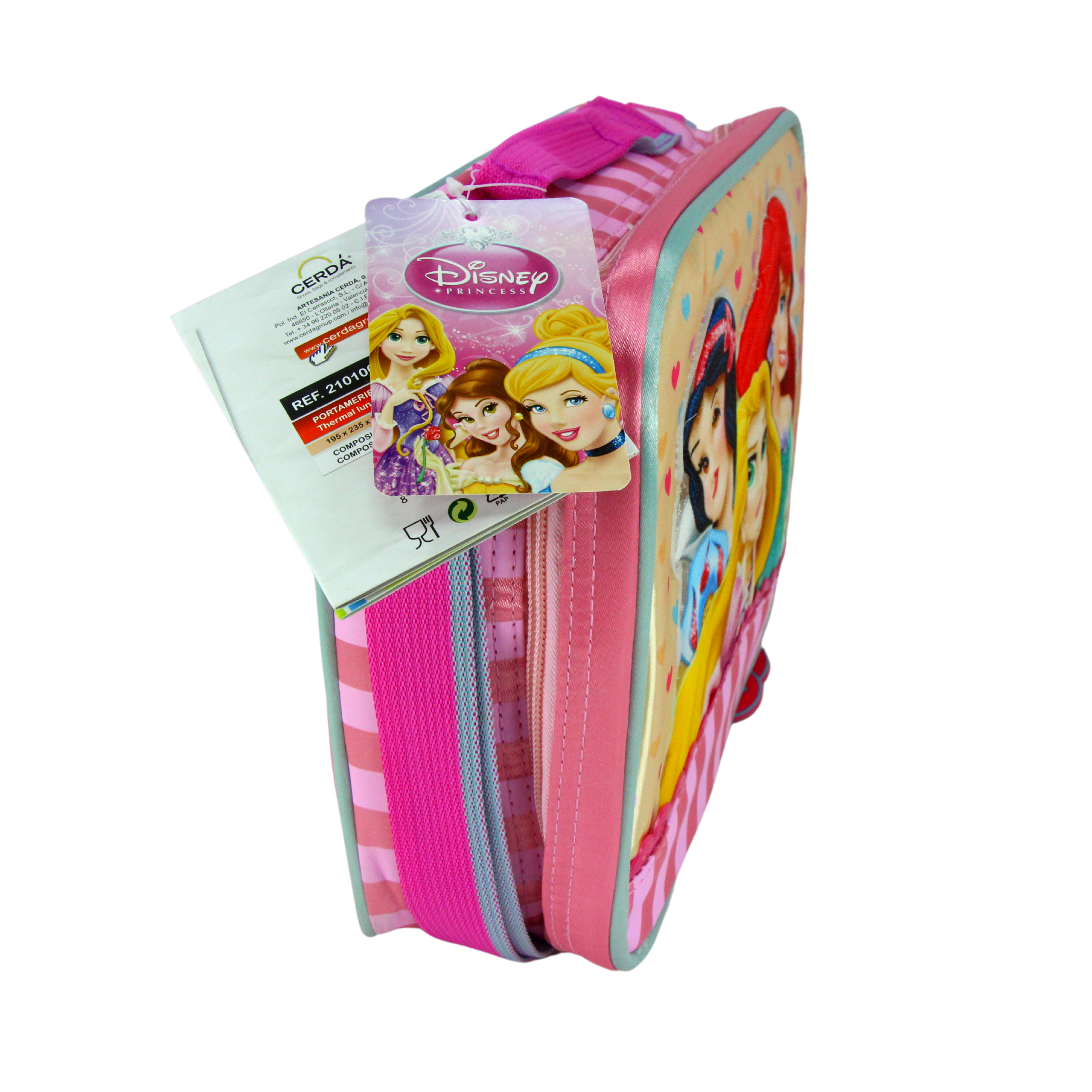 Disney Princess School Lunch Bag Set with Sandwich Box & 450ml Drinks Bottle - Toptoys2u