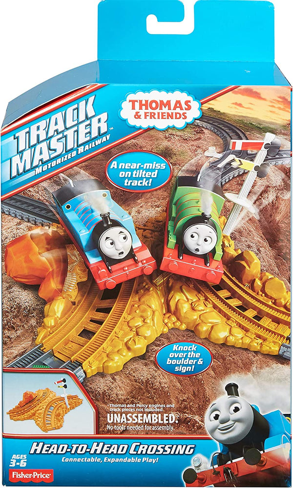 Fisher Price Thomas and Friends Trackmaster Motorised Railway Head To Head Crossing Track Pack - Toptoys2u
