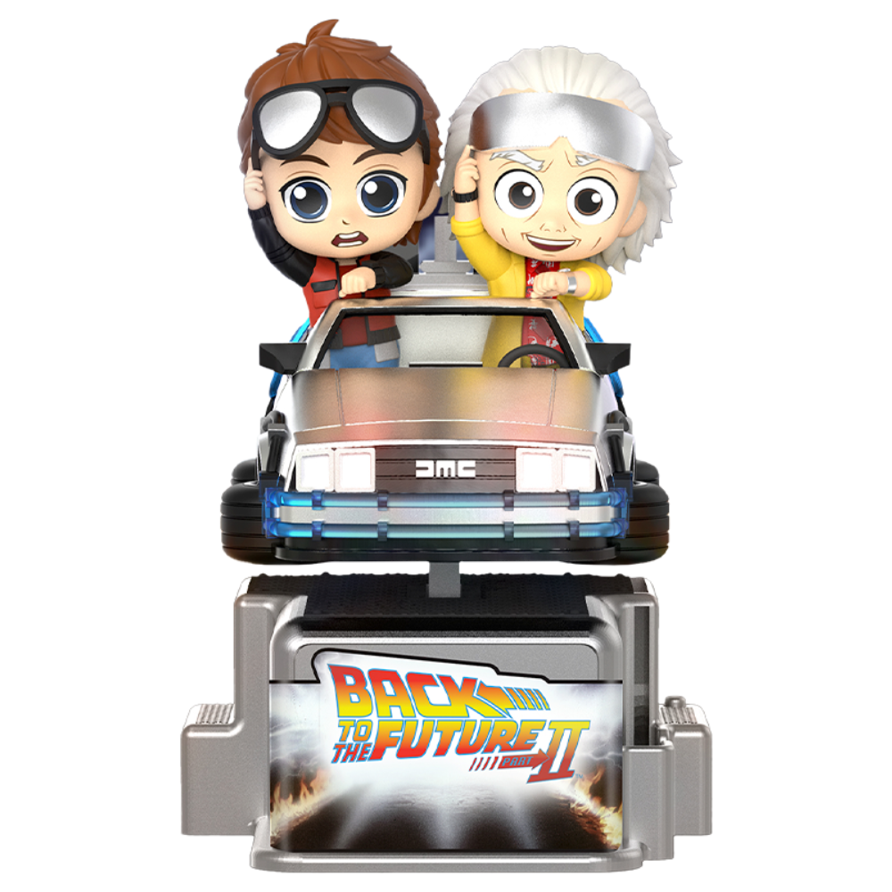 Back to the Future Marty McFly & Doc Brown Collectible Figure by Hot Toys CosRider Series Lights and Sounds - Toptoys2u