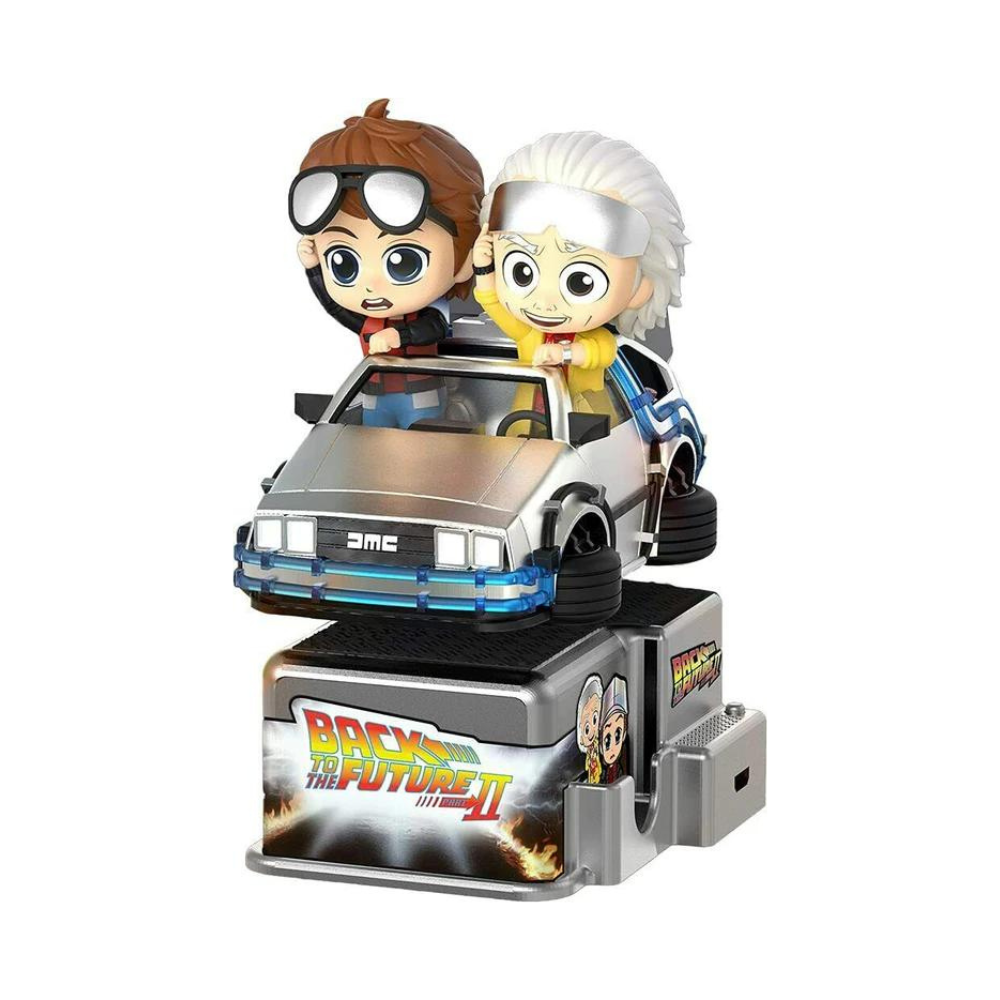 Back to the Future Marty McFly & Doc Brown Collectible Figure by Hot Toys CosRider Series Lights and Sounds - Toptoys2u