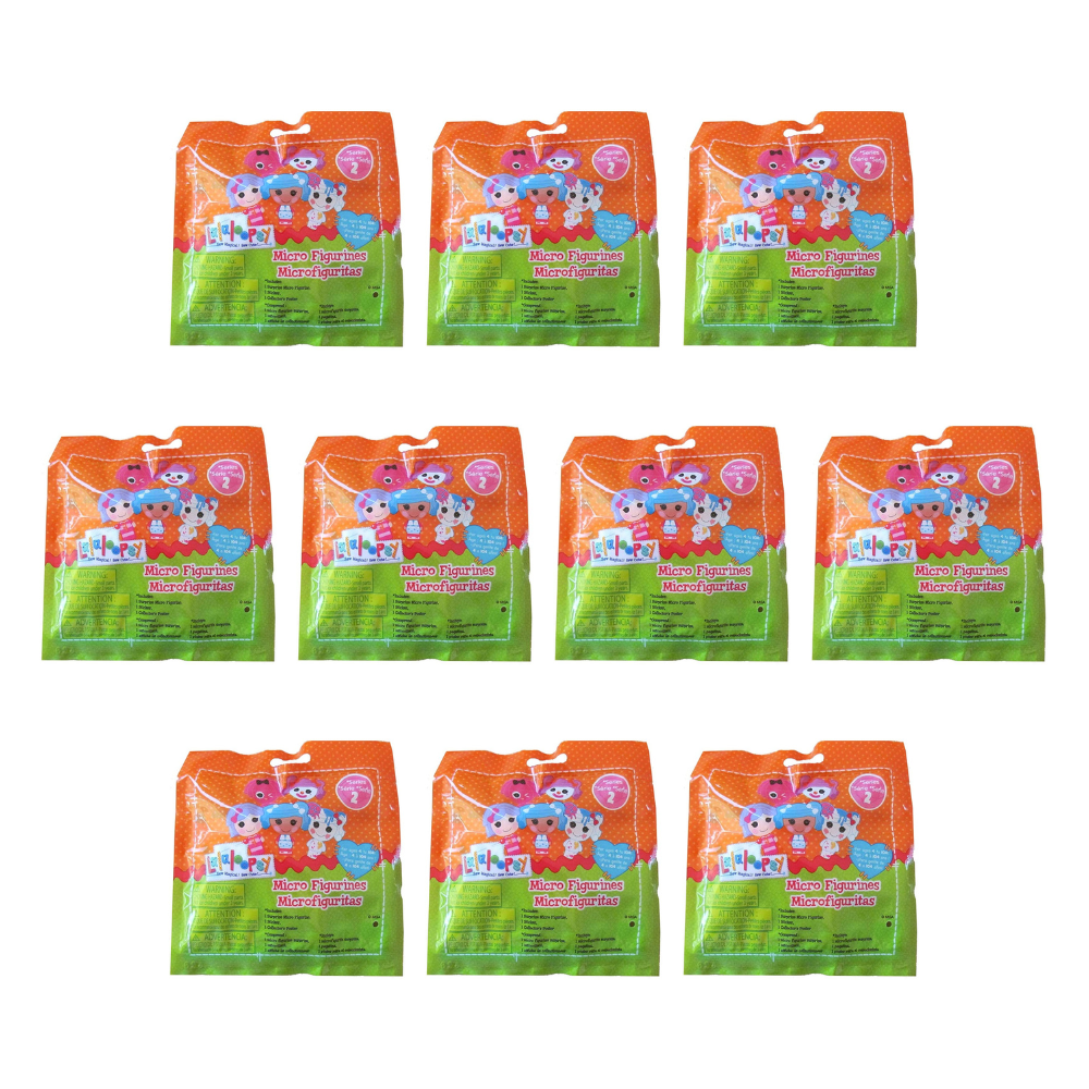 Lalaloopsy Mix N Match Micro Figurines Series 2 Collectible Figures Blind Bag Party Favours - Pack of 10 - Toptoys2u