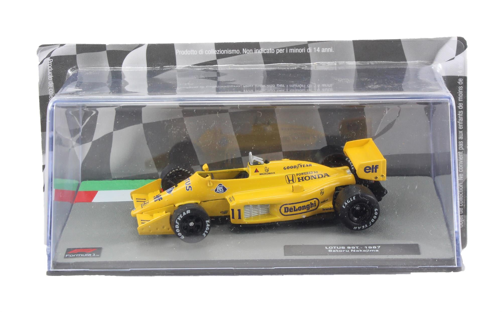 Deagostini Diecast 1:43 F1 Scale Model - Satoru Nakajima F1 Lotus 99T Race Car 1987 - Toptoys2u