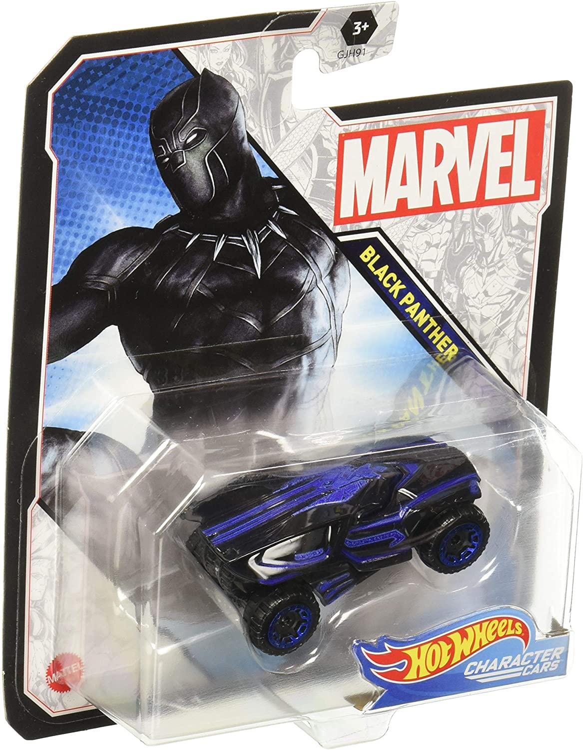 Hot Wheels Marvel Avengers - Black Panther Character Car 1:64 Diecast - Toptoys2u