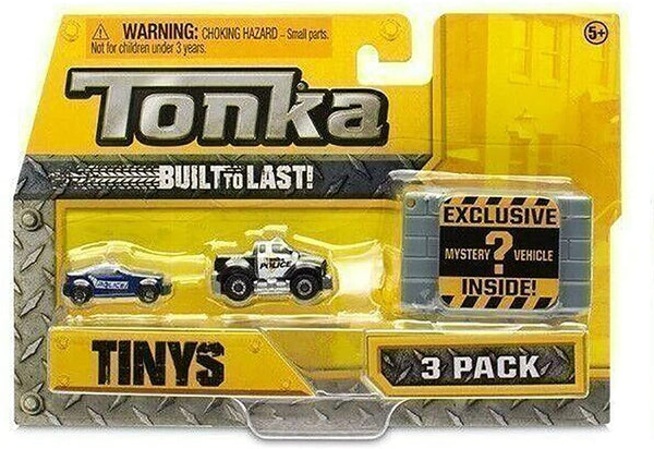 Tonka Tinys 3 Pack Police Vehicles with Exclusive Vehicle & Garage - Toptoys2u