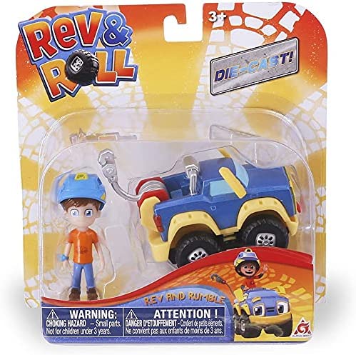 Rev & Roll - Diecast Vehicle & Figure Set - Rev And Rumble - Toptoys2u