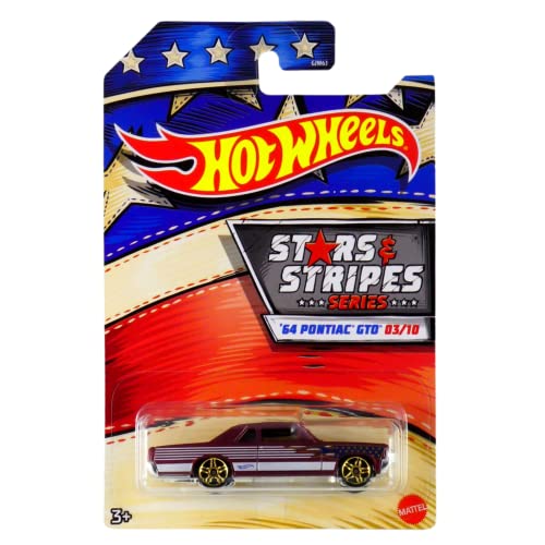 Hot Wheels Stars & Stripes Series - '64 Pontiac GTO 03/10 GPJ31 - Toptoys2u