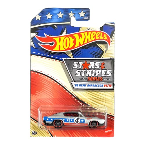 Hot Wheels Stars & Stripes Series - '68 Hemi Barracuda 04/10 GJW82 - Toptoys2u