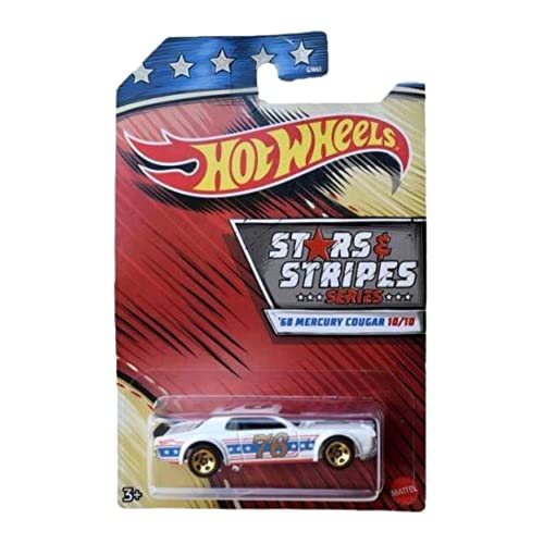 Hot Wheels Stars & Stripes Series - '68 Mercury Cougar 10/10 GJW74 - Toptoys2u