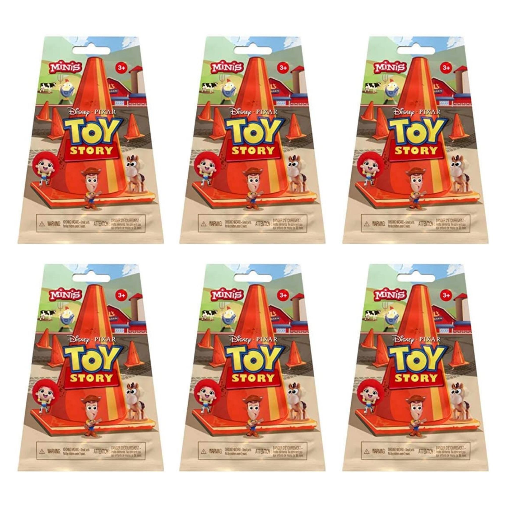 Toy Story Mini Figures Blind Bag Al's Toy Barn Party Favours Pack of 6 Bags - Toptoys2u