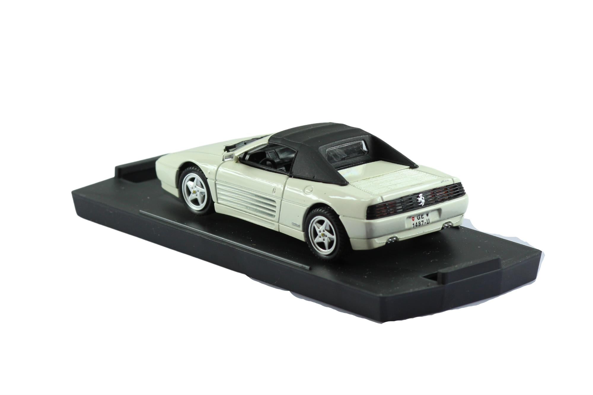 Bang Models - 1:43 Scale Diecast Ferrari 348 Spider in White - Made in Italy - Toptoys2u