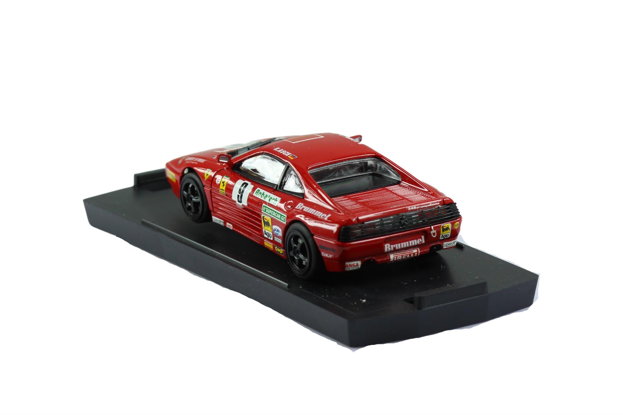 Bang Models - 1:43 Scale Diecast Ferrari 348 GT "Competizione Motor Show 1993" #9 Red - Toptoys2u