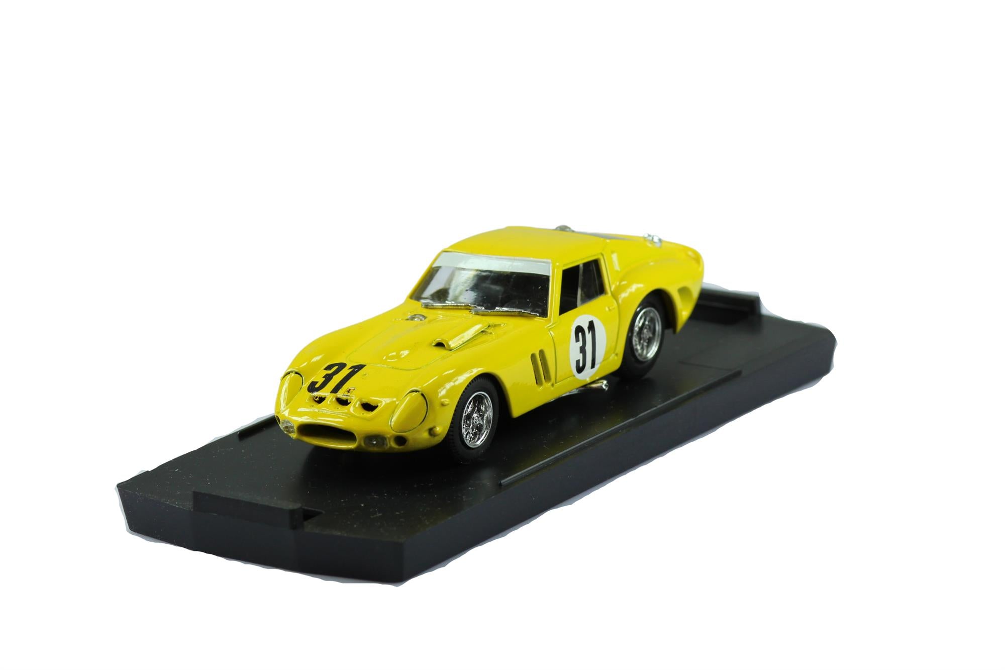 Bang Models - 1:43 Scale Diecast Ferrari 250 GTO "Spa 1965" Yellow #31 - Langlois van Ophem - Toptoys2u